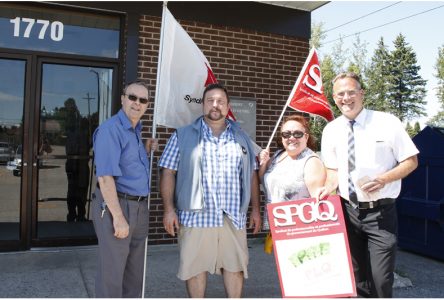 Le SPGQ a manifesté à Saint-Marc-des-Carrières