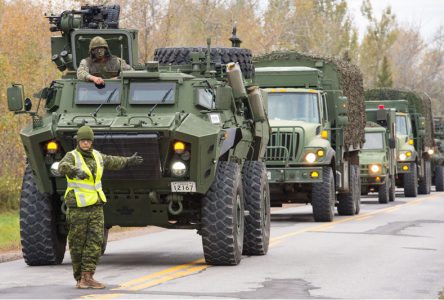 Des véhicules militaires à Neuville et Sainte-Catherine en fin de semaine