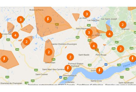 Plus de 3600 abonnés privés d’électricité dans Portneuf