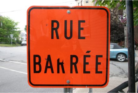 Fermeture de rue à Saint-Raymond