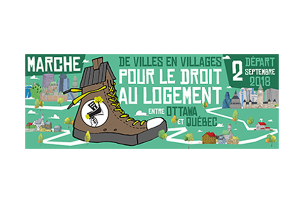 La marche pour le droit au logement traverse Portneuf