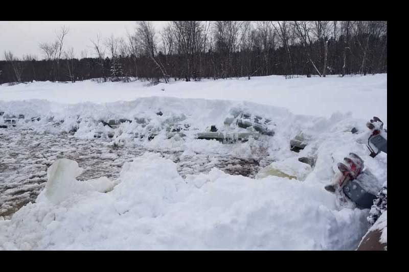 Le niveau de la rivière a baissé à Saint-Raymond