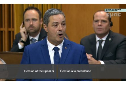 Joël Godin a fait son discours