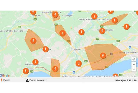 Plusieurs pannes dans la région