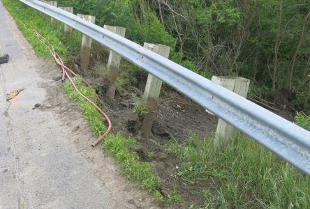 Réfection du talus à Deschambault