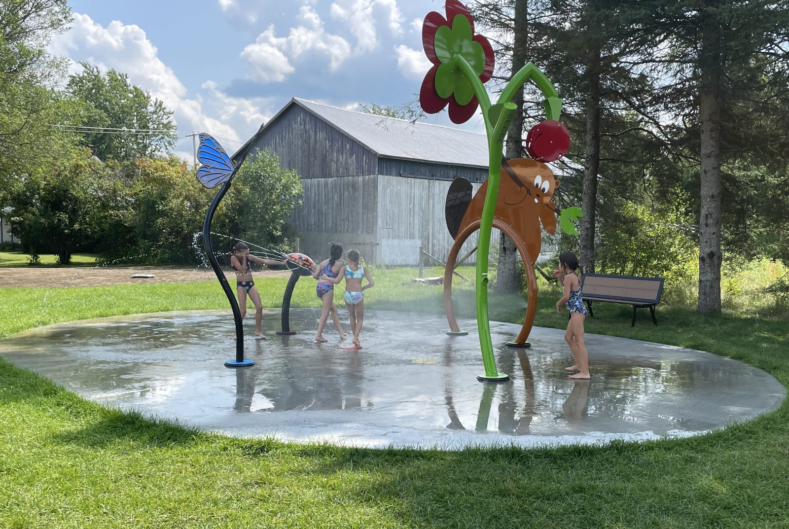 Inauguration du parc aquatique de Sainte-Christine-d’Auvergne